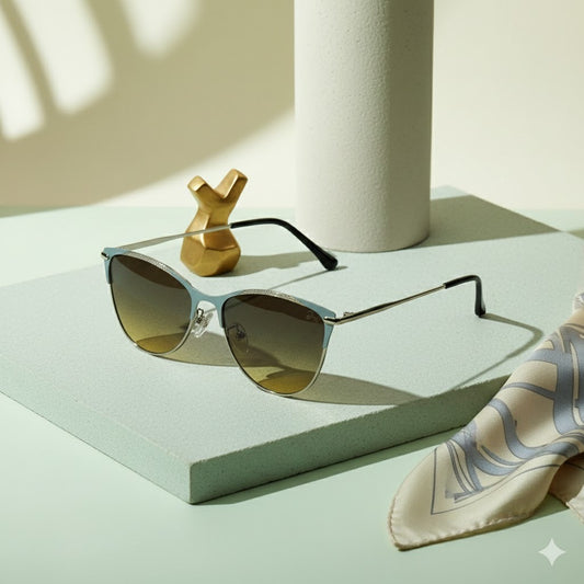 Modern Fashion Large Oversized Full Metal Sunglasses