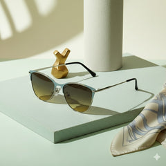 Modern Fashion Large Oversized Full Metal Sunglasses