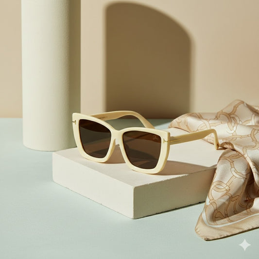 Vintage Rectangle Sunglasses Women Cat Eye Designer Ladies