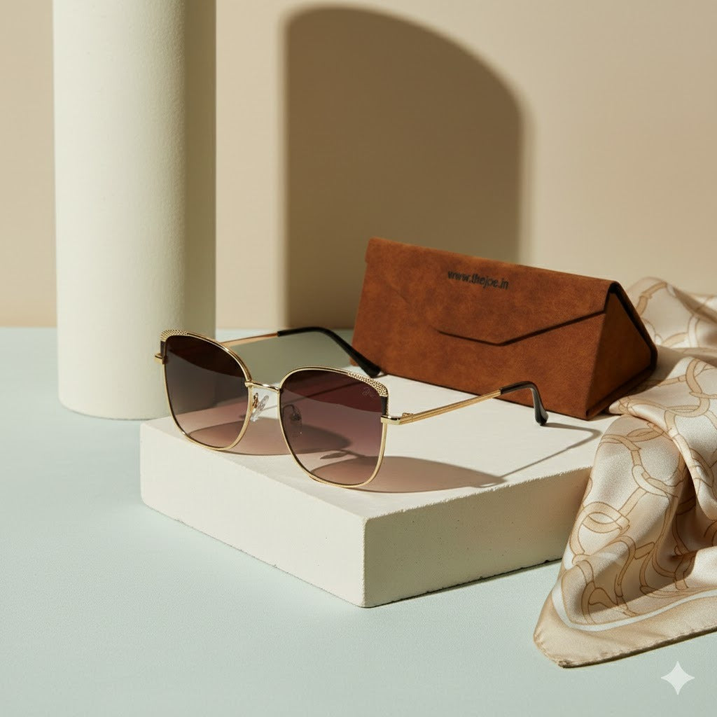 Women Square Sunglasses With UV Protected Lens