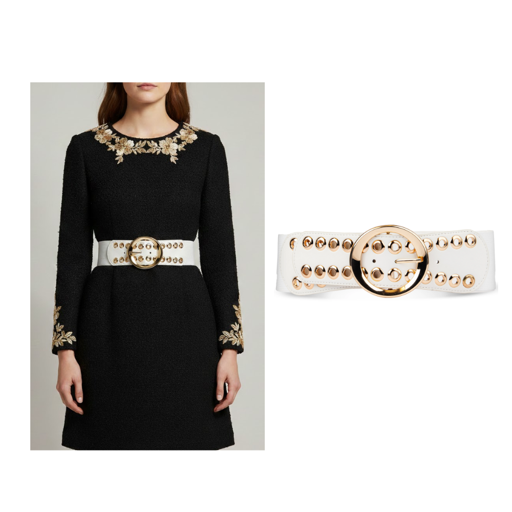 Women Casual White Belt