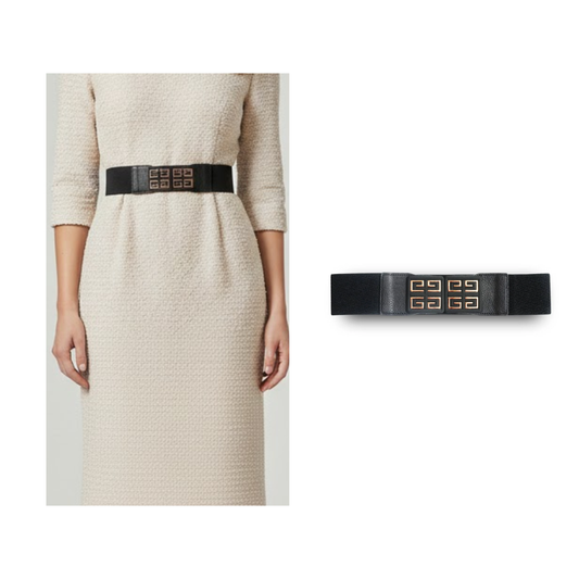 Geometric Embellished Waist Belt