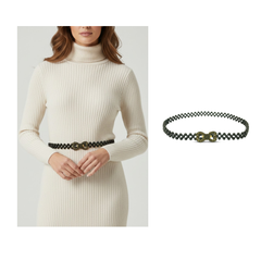 Beaded Stretch Belt with Infinity Buckle