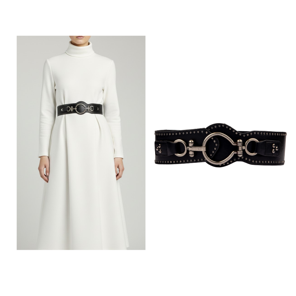 Black Stretchable Waist Belt