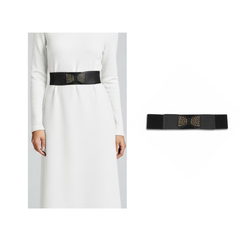 Stylish Fabric Elastic Waist Belt with Bow Design for Women: Versatile Belt for Dresses and Sarees