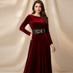 Women Casual Nylon Buckle Belt (Black and Gold Color) Textured Pattern Free Size