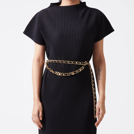 Golden Metal Chain Dress Belt