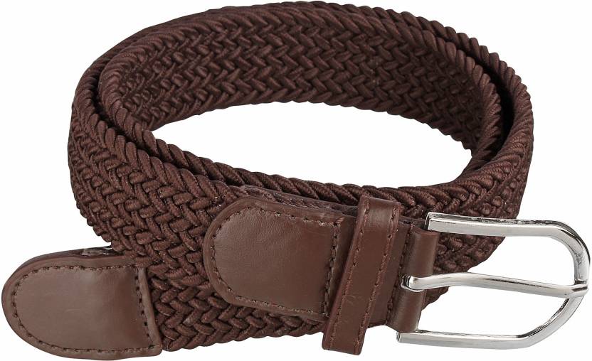 Stretchable Woven Fabric belt for Men & Women, Fits on upto 40 inches waist size, Hole free design