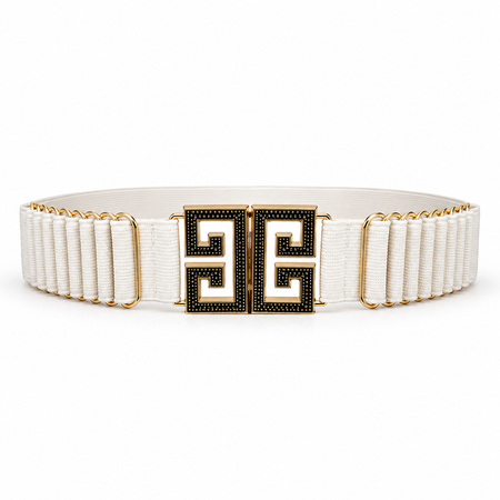 White Dress Belt